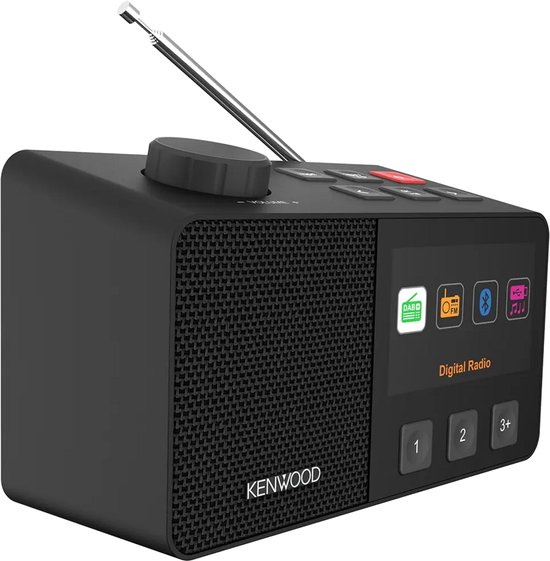 KENWOOD CR-M70DAB-B Seniorenradio met groot 4,3-inch kleurendisplay en eenvoudige bediening - Zwart
