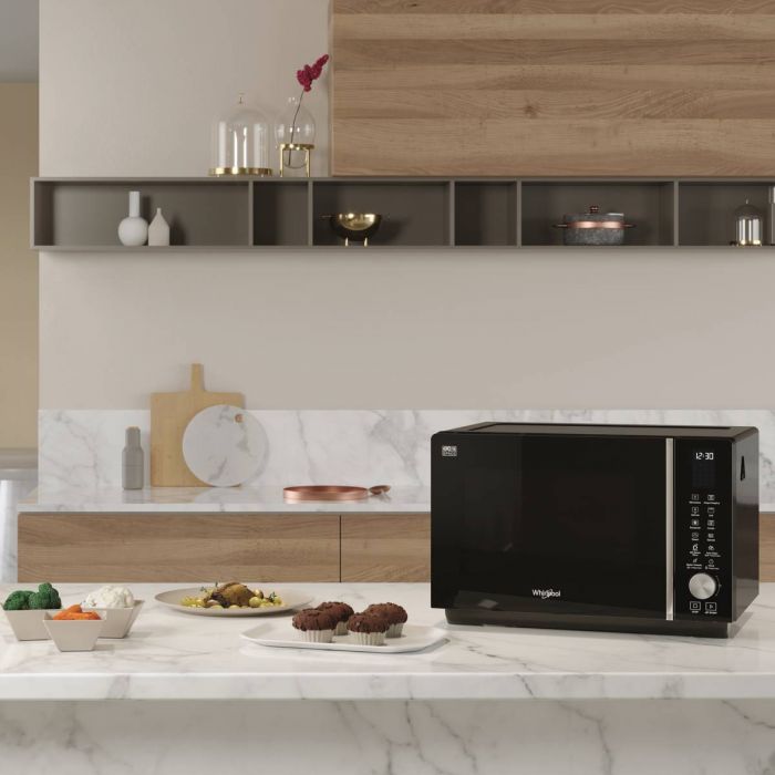 WHIRLPOOL MWSC9133SB vrijstaande microgolfoven - combi - 37cm WHIRLPOOL MWSC9133SB vrijstaande microgolfoven - combi - 37cm