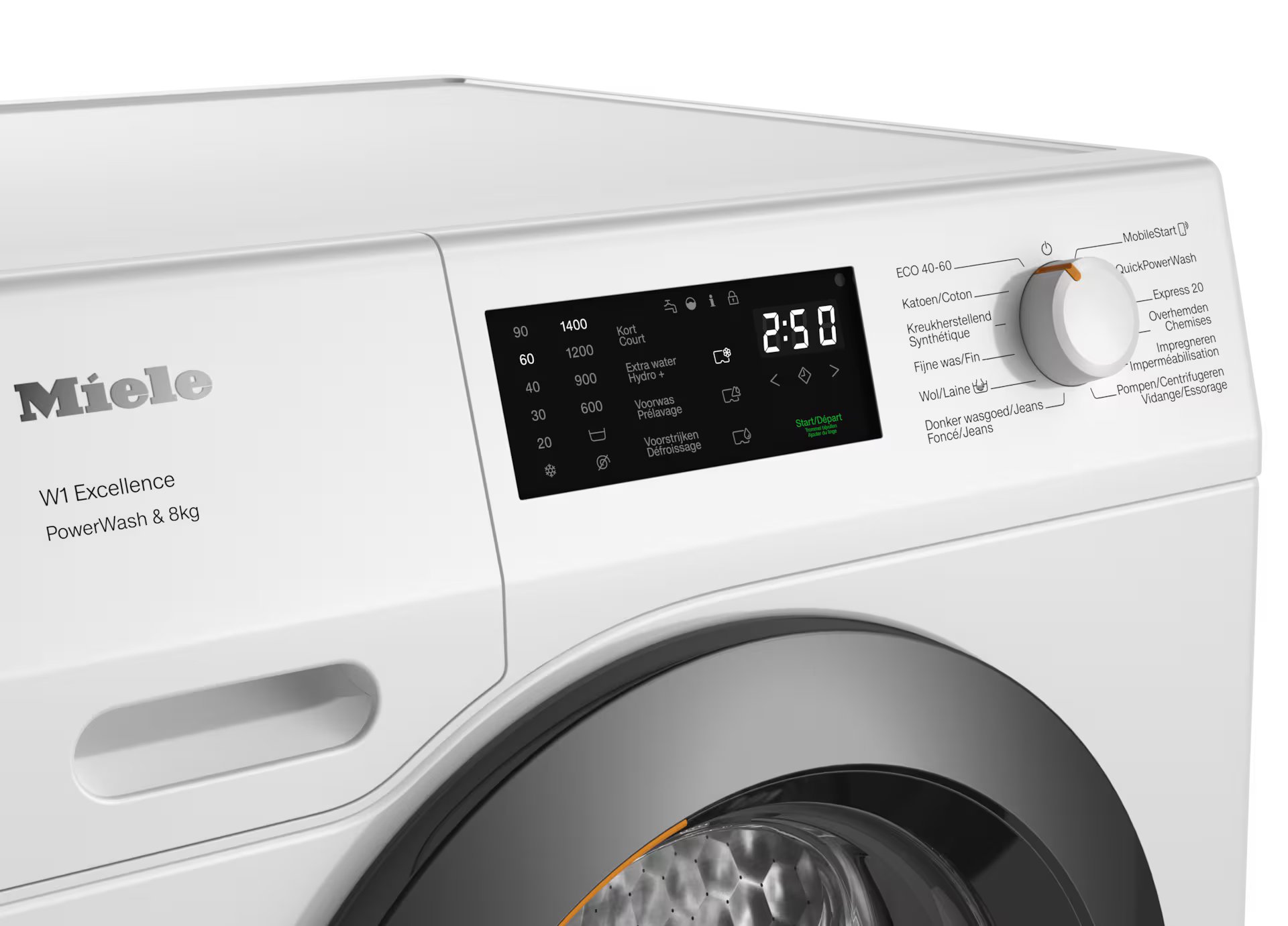 MIELE WEB375WPS CHROME EDITION wasmachine MIELE WEB375WPS CHROME EDITION wasmachine