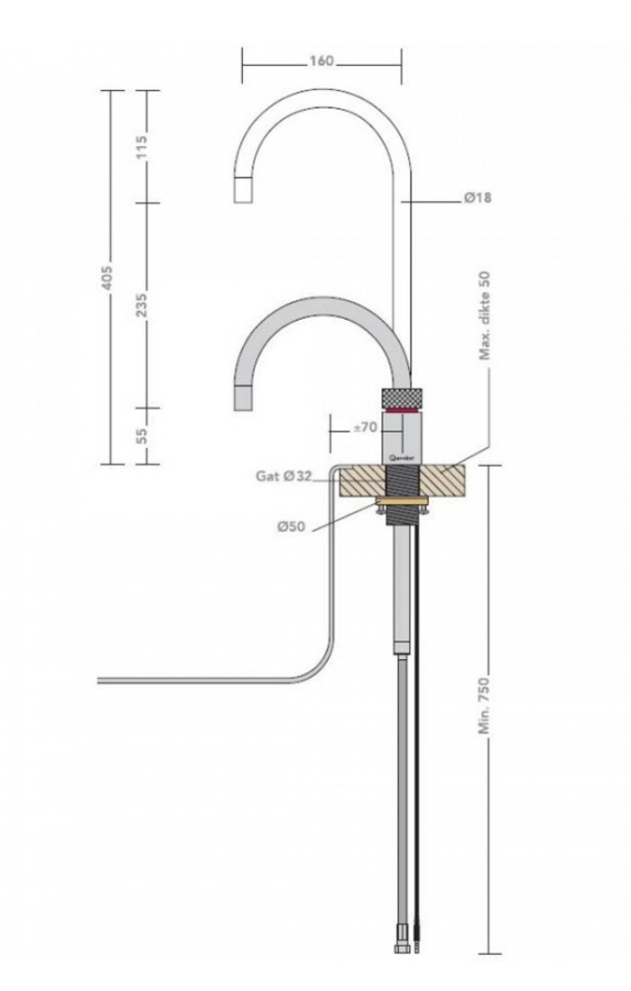 QUOOKER NSRCHR 2 in1 kraan