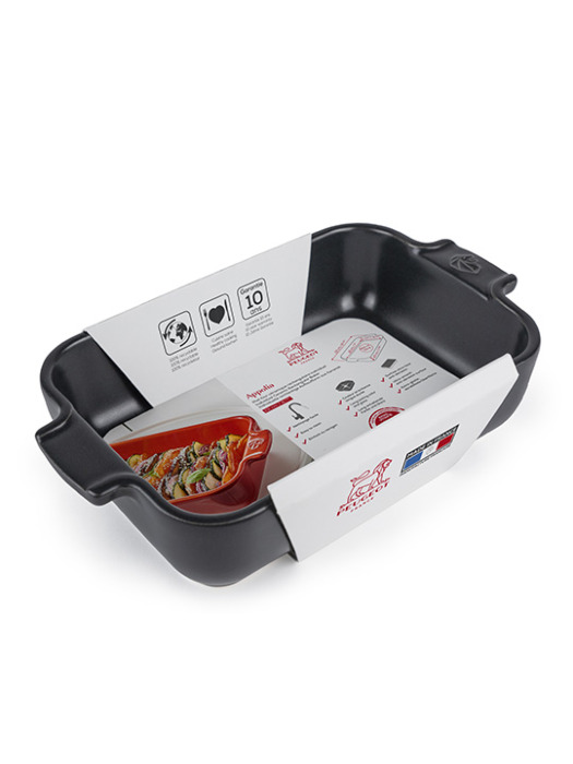 PEUGEOT PE61159 Appolia
Rechthoekige individuele keramische ovenschaal, leisteen, 22 cm