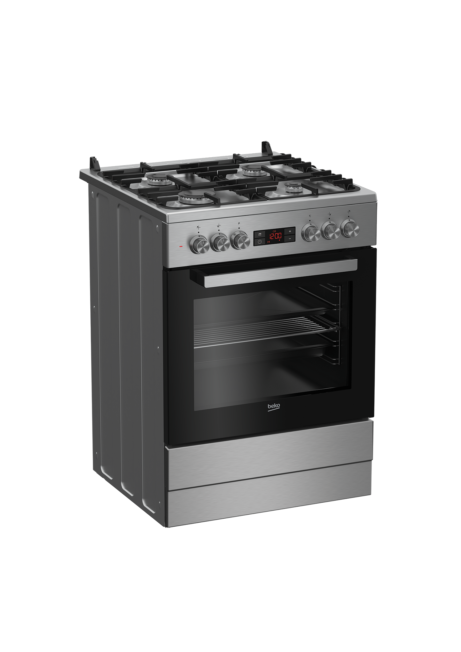 BEKO FSM62330DXS fornuis met gaskookplaat - 60cm