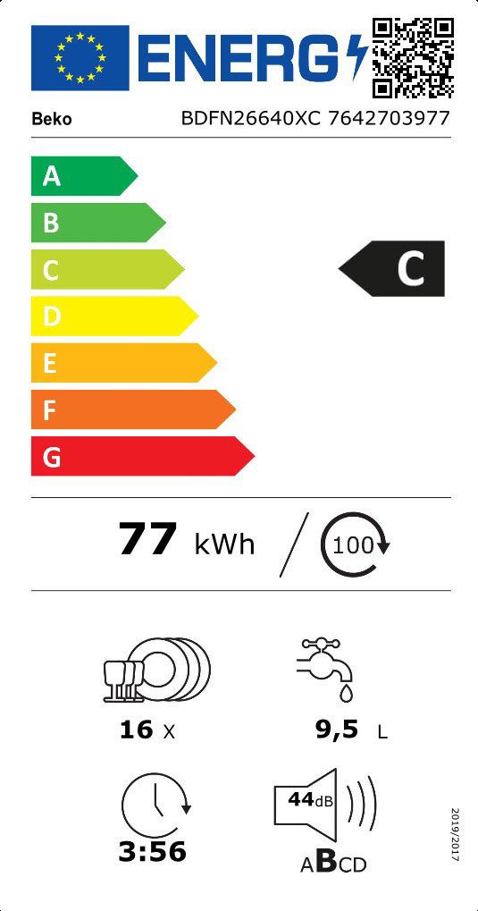 BEKO BDFN36640XA vrijstaande vaatwasser