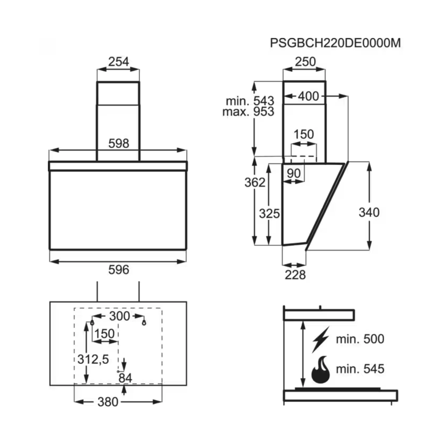 AEG DVE5661HB 7000 headfree dampkap - 60cm AEG DVE5661HB 7000 headfree dampkap - 60cm