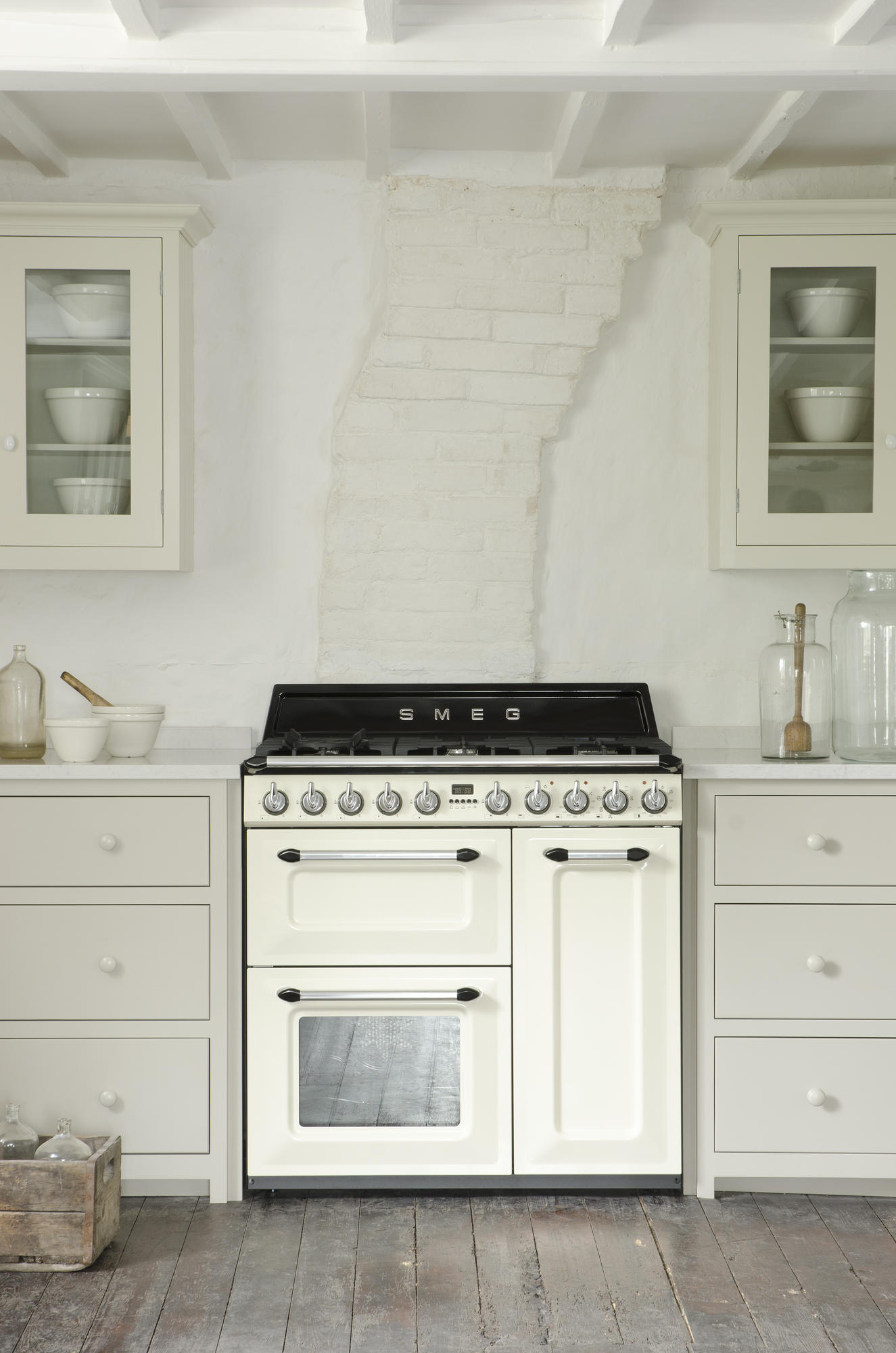 SMEG TR93P fornuis met gaskookplaat - 90cm