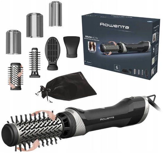 ROWENTA UB9540F0 Roterende Haarborstel met 5 Accessoires