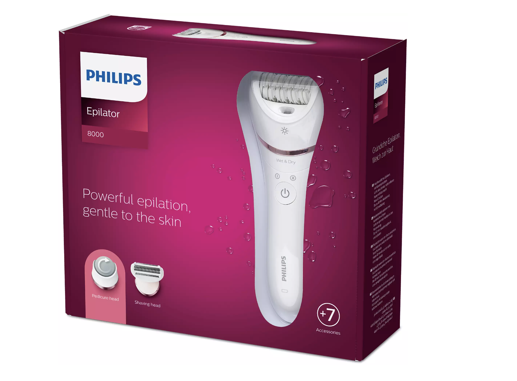 PHILIPS PHBRE730/10 epileerapparaat PHILIPS PHBRE730/10 epileerapparaat