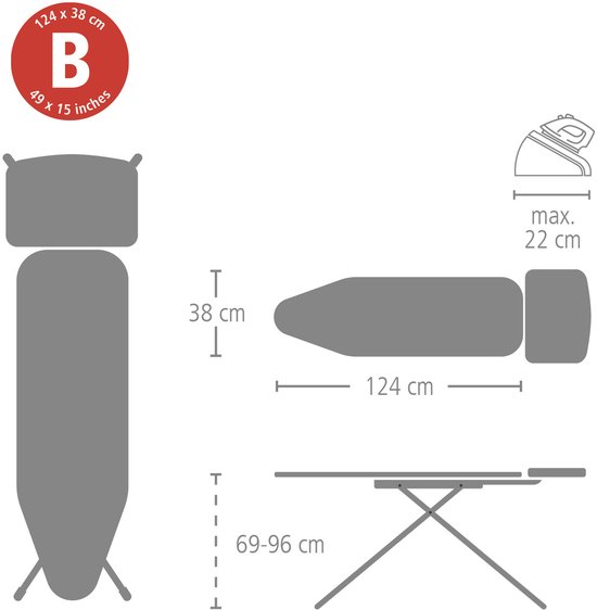 BRABANTIA 219467 strijkplank BRABANTIA 219467 strijkplank