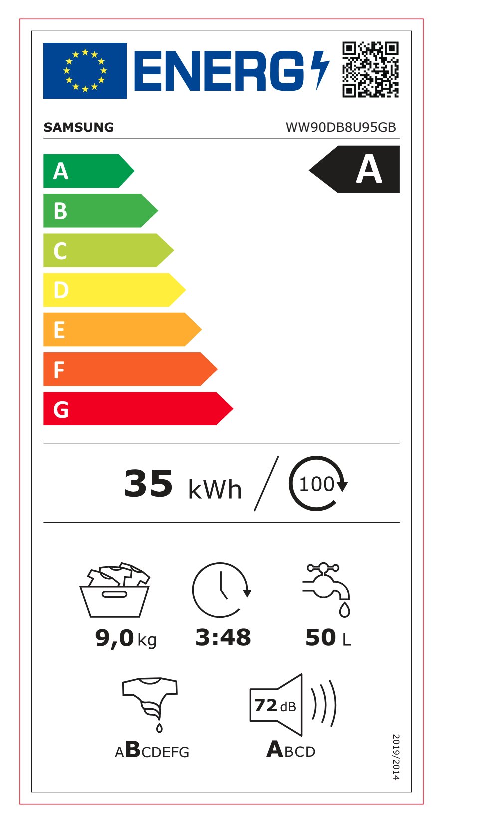 SAMSUNG WW90DB8U95GBU3 wasmachine SAMSUNG WW90DB8U95GBU3 wasmachine