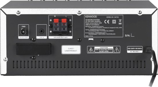 KENWOOD M-9000S-S Smart Wifi Micro Hifi-Systeem - Zilver KENWOOD M-9000S-S Smart Wifi Micro Hifi-Systeem - Zilver