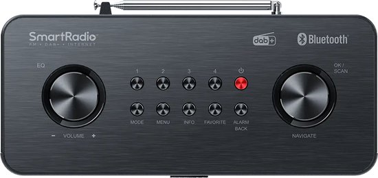 KENWOOD CR-ST200S-B Smart Internet Radio - DAB+ - FM radio - Internetradio - Werkt op: Adapter/ lichtnet - Bluetooth
