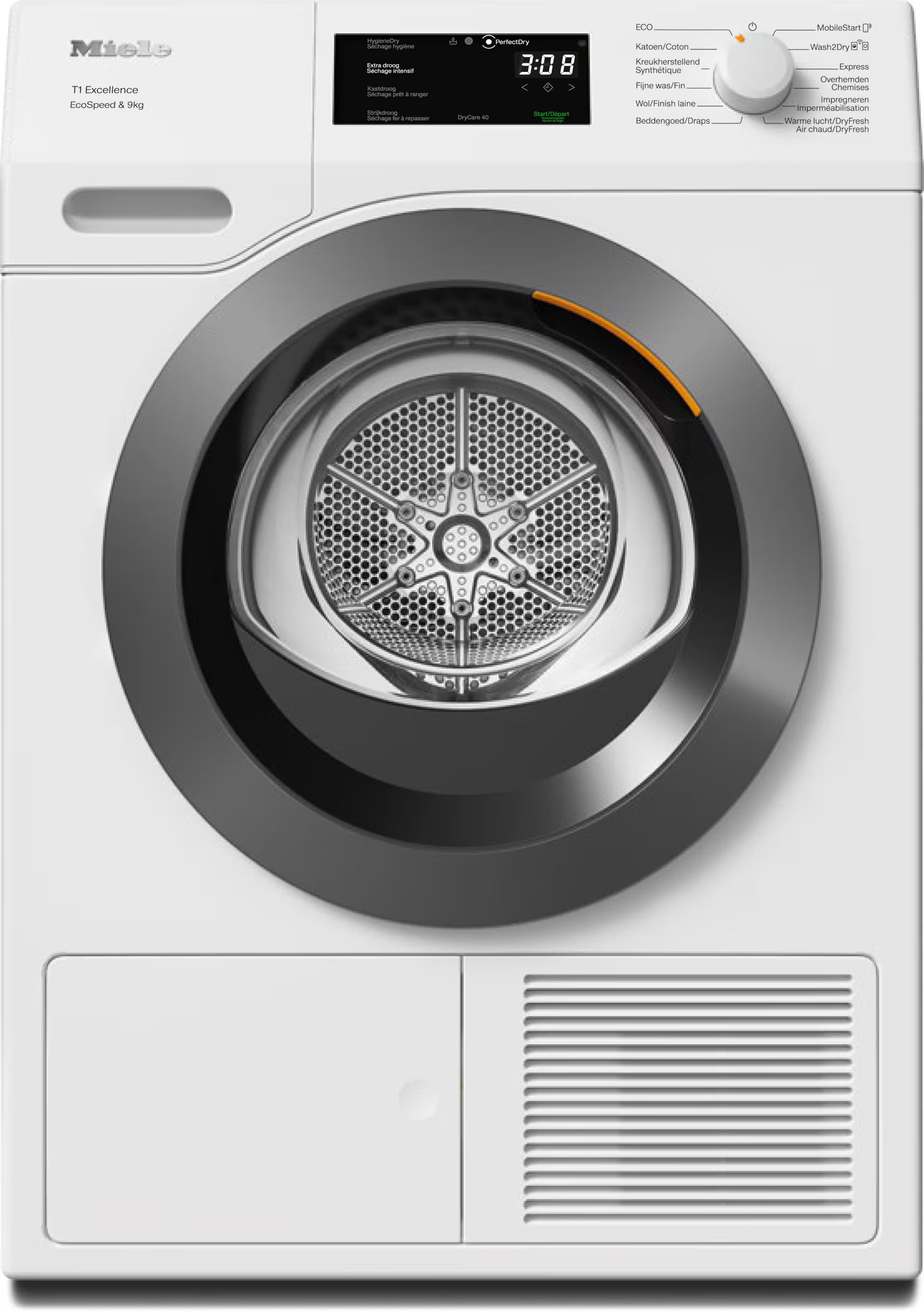 MIELE TED655WP CHROME EDITION droogkast MIELE TED655WP CHROME EDITION droogkast