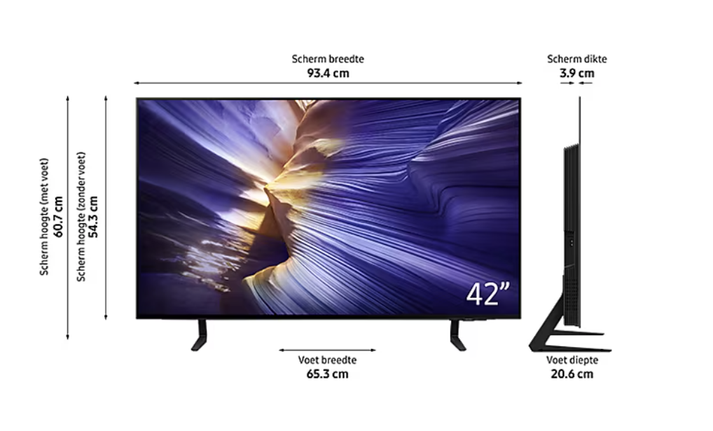SAMSUNG QE42S93FAEXXN televisie 4K UHD - 42"