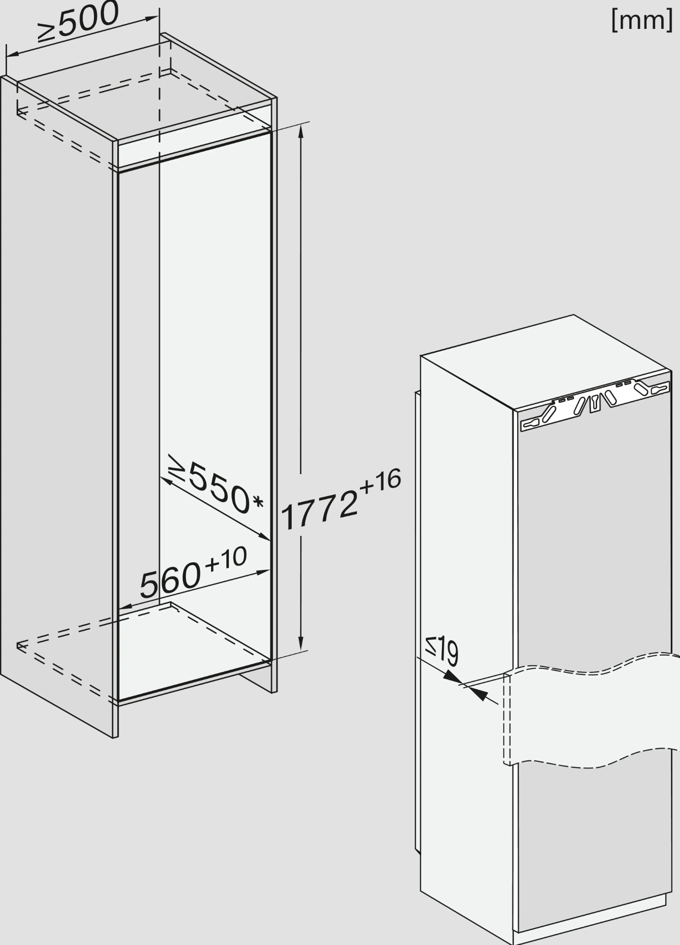 MIELE K7748D koelkast met vriesvak - 177cm