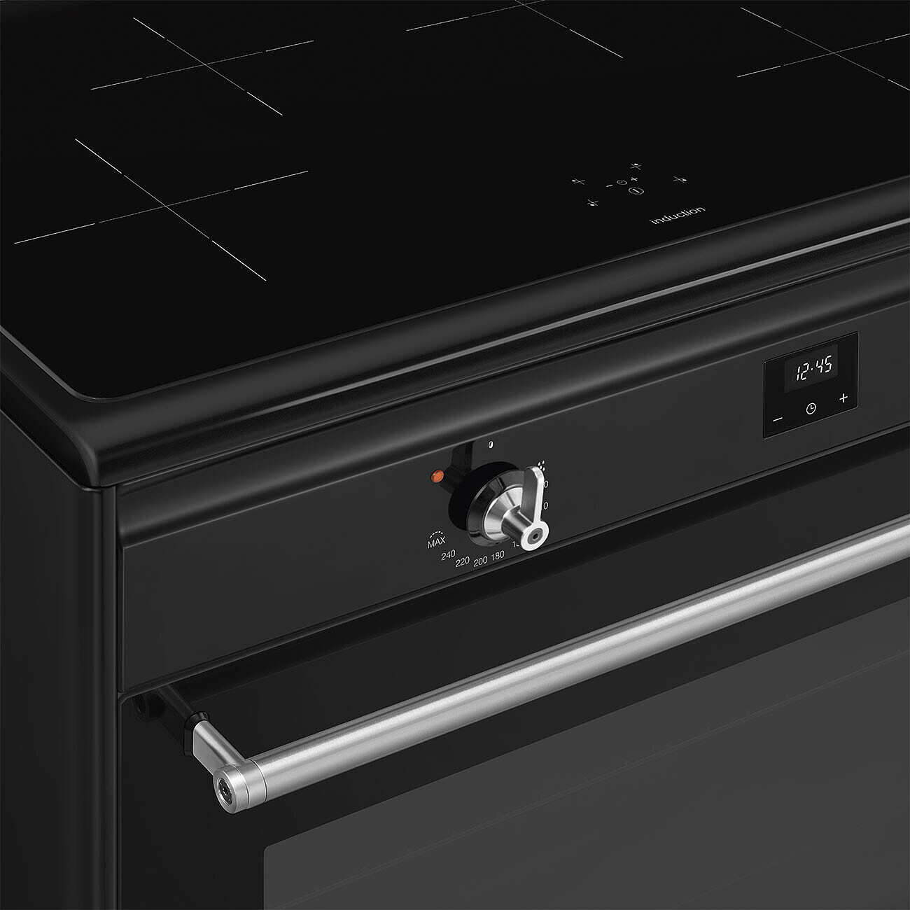 SMEG CX91IMBL fornuis met inductie kookplaat 