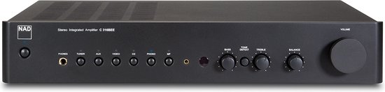 NAD C316BEEV2 Geïntegreerde stereo versterker - 2x 40W - Zwart