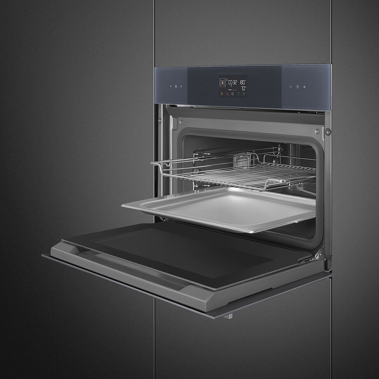 SMEG SO4102S3G multifunctionele oven met stoom - 45cm