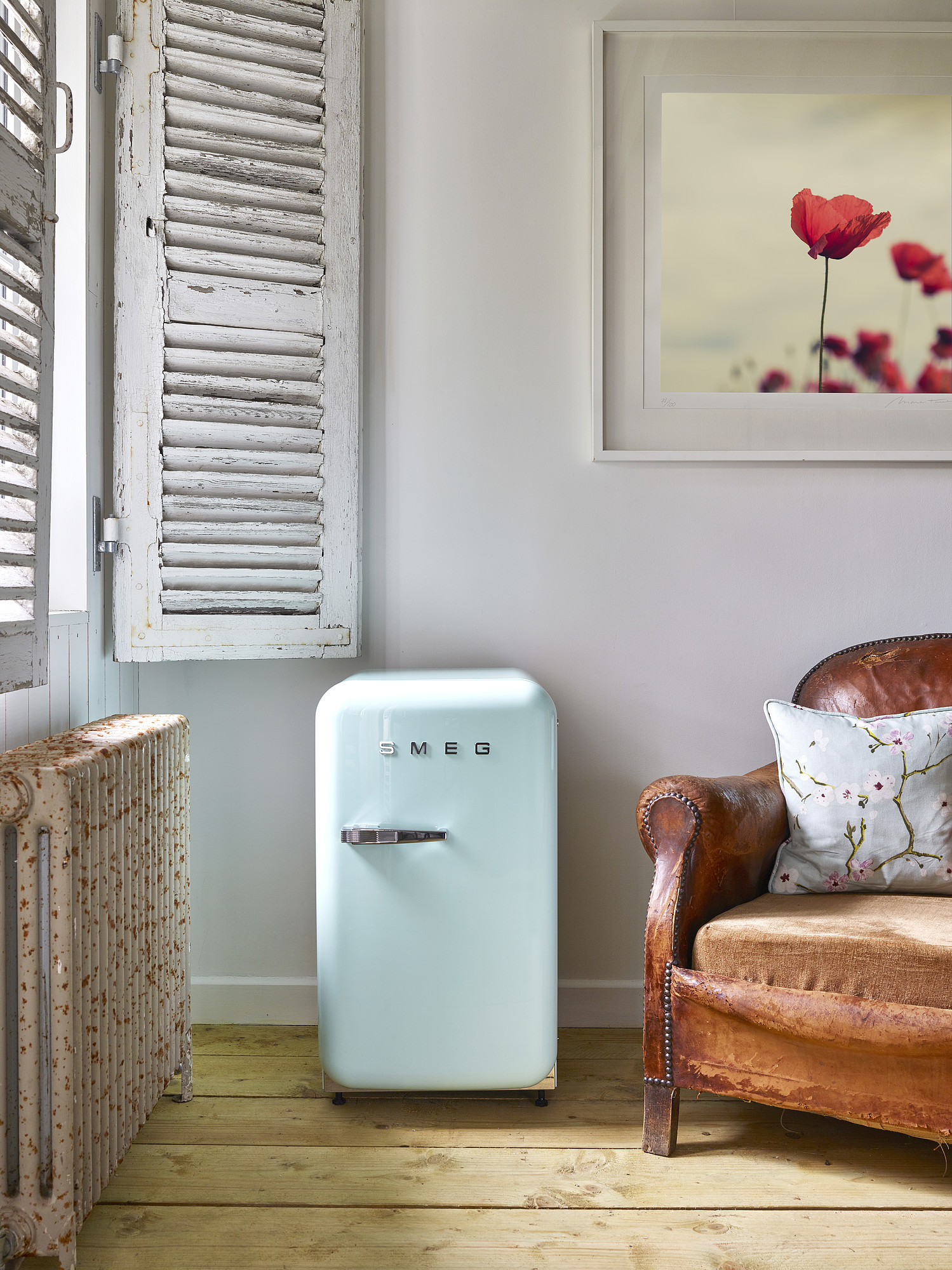 SMEG FAB5RPG5 vrijstaande koelkast zonder vriesvak - 73cm SMEG FAB5RPG5 vrijstaande koelkast zonder vriesvak - 73cm