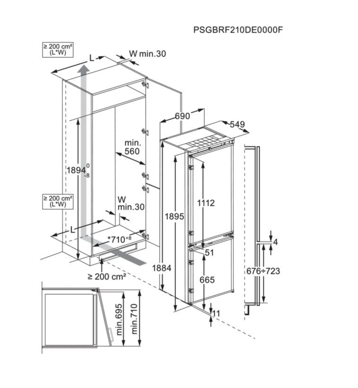 AEG NSC7P751CS 7000 koel-/vriescombinatie - 190cm AEG NSC7P751CS 7000 koel-/vriescombinatie - 190cm