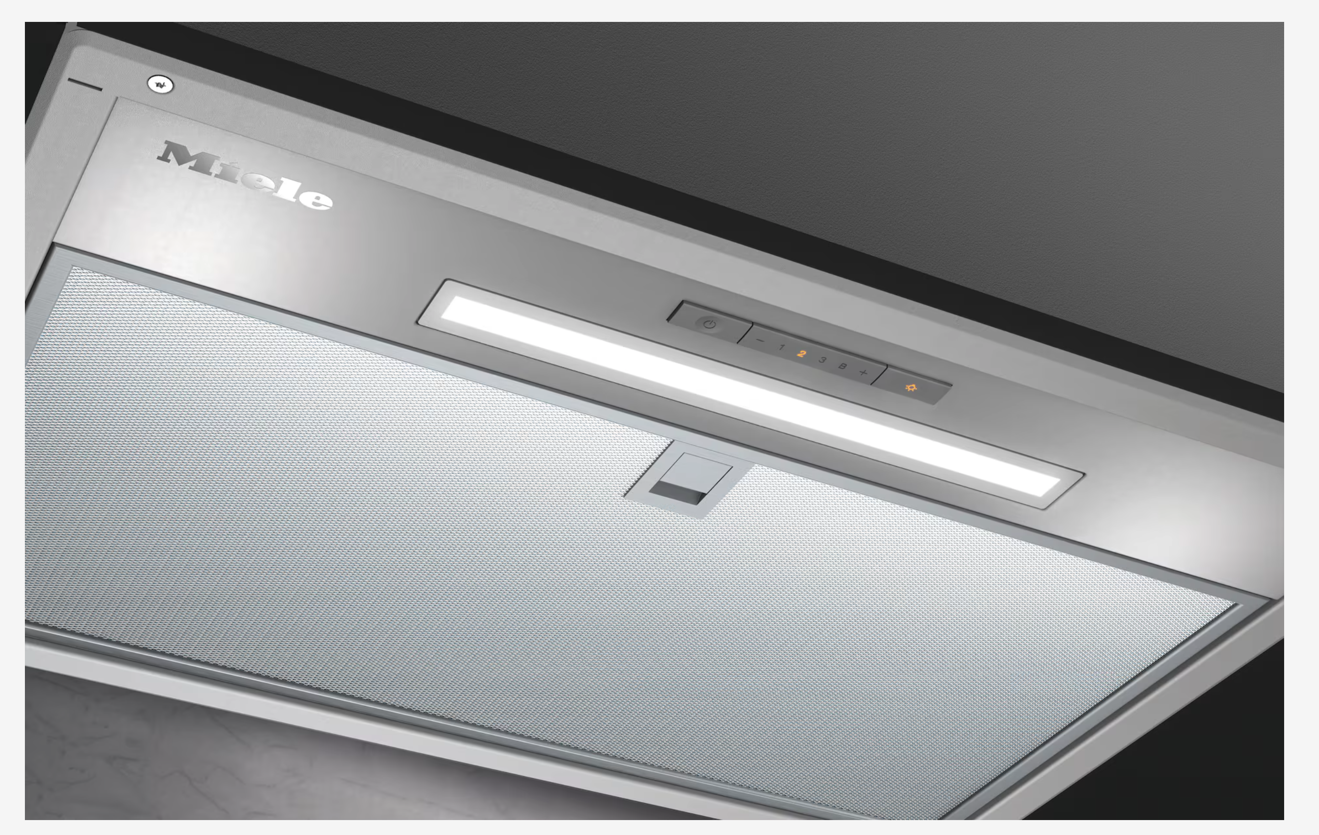 MIELE DAE1530STAINLESSSTEELBNF inbouw dampkap - 53cm