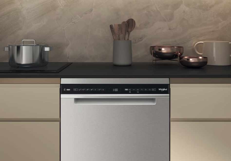 WHIRLPOOL W7FHS41X vrijstaande vaatwasser