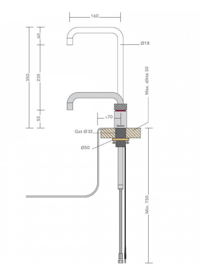 QUOOKER NSSCHR 2 in1 kraan