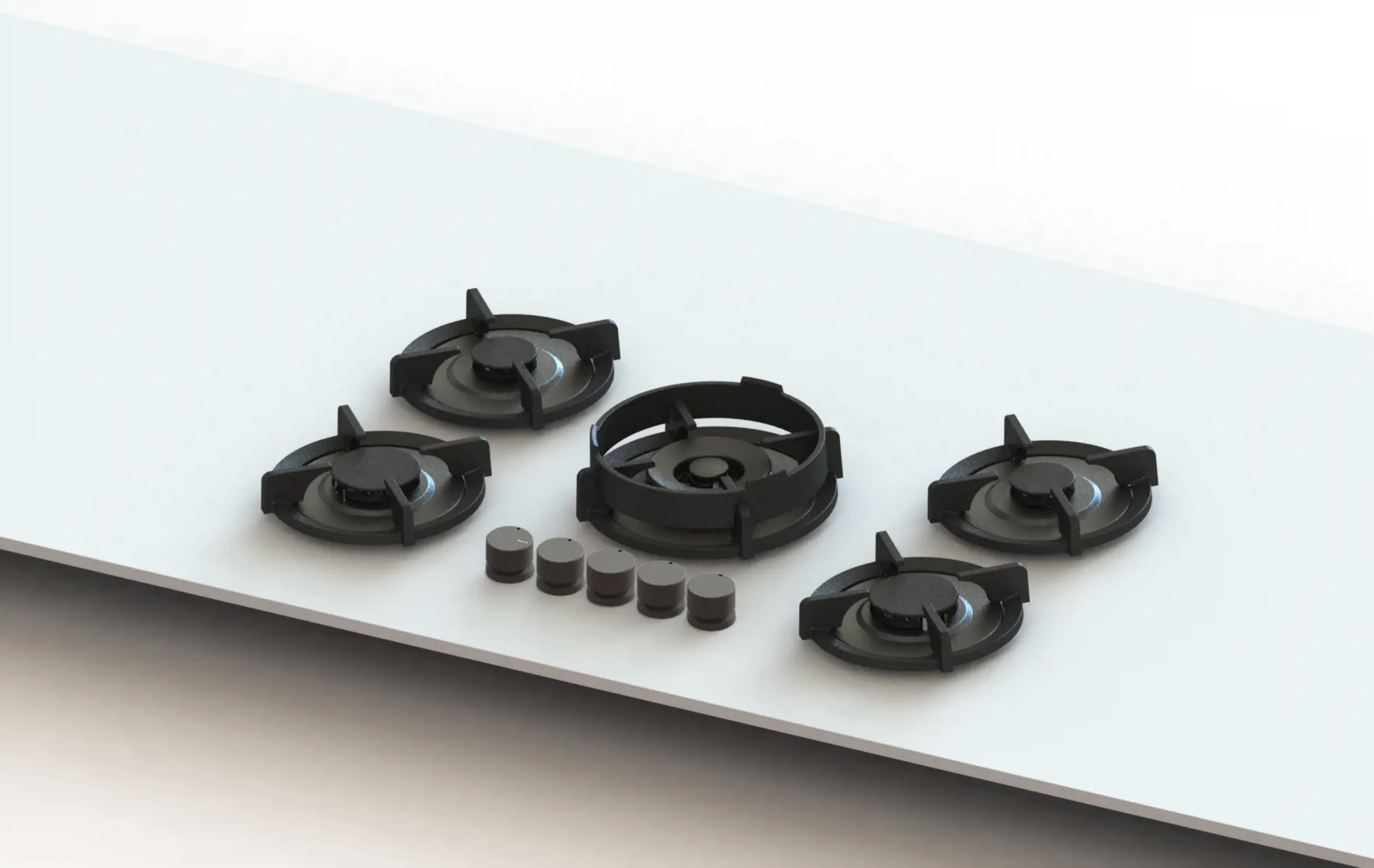 NOVY 56016 gaskookplaat - domino