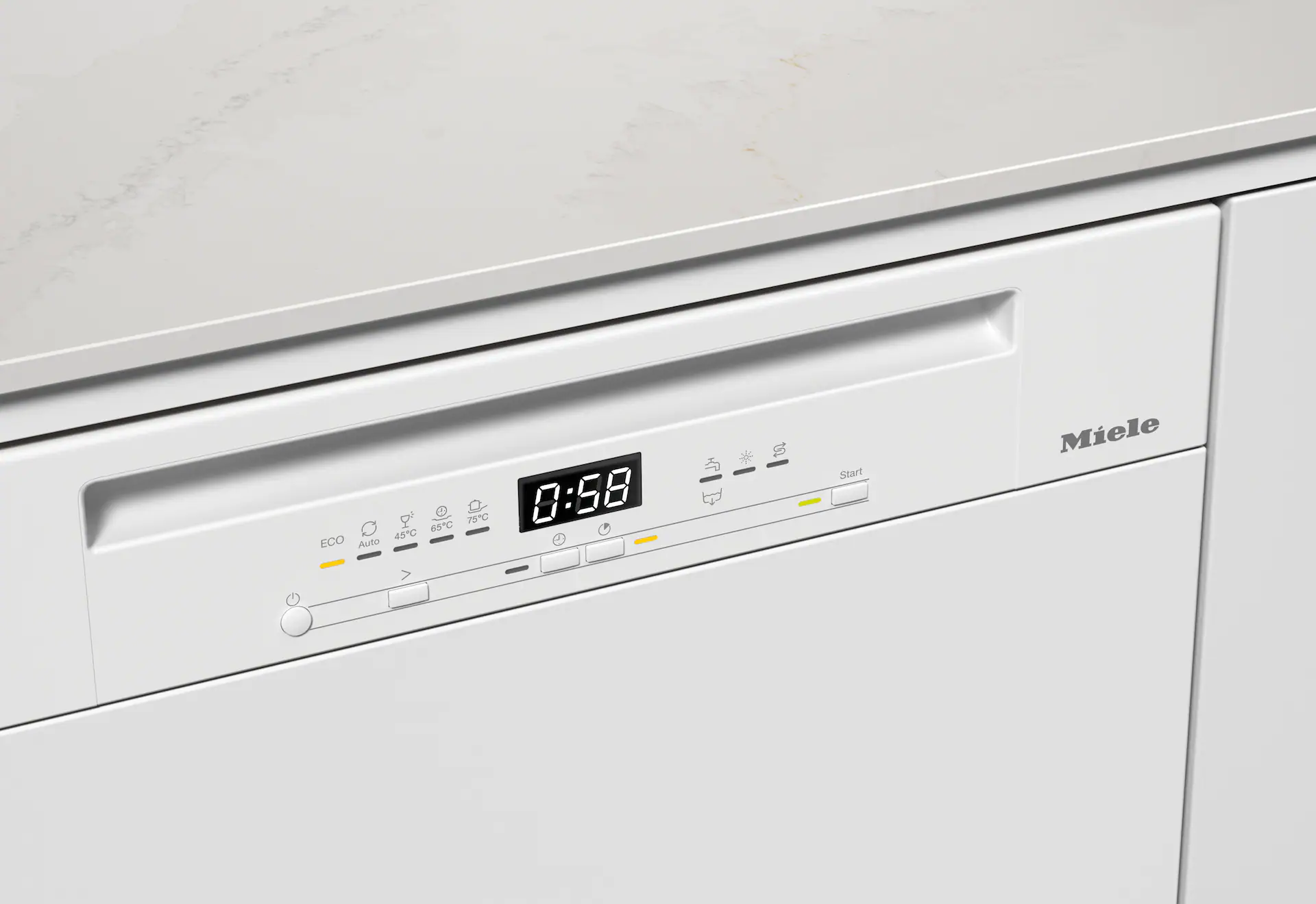 MIELE G5811SCIACTIVEPLUSBW vaatwasser met bedieningspaneel