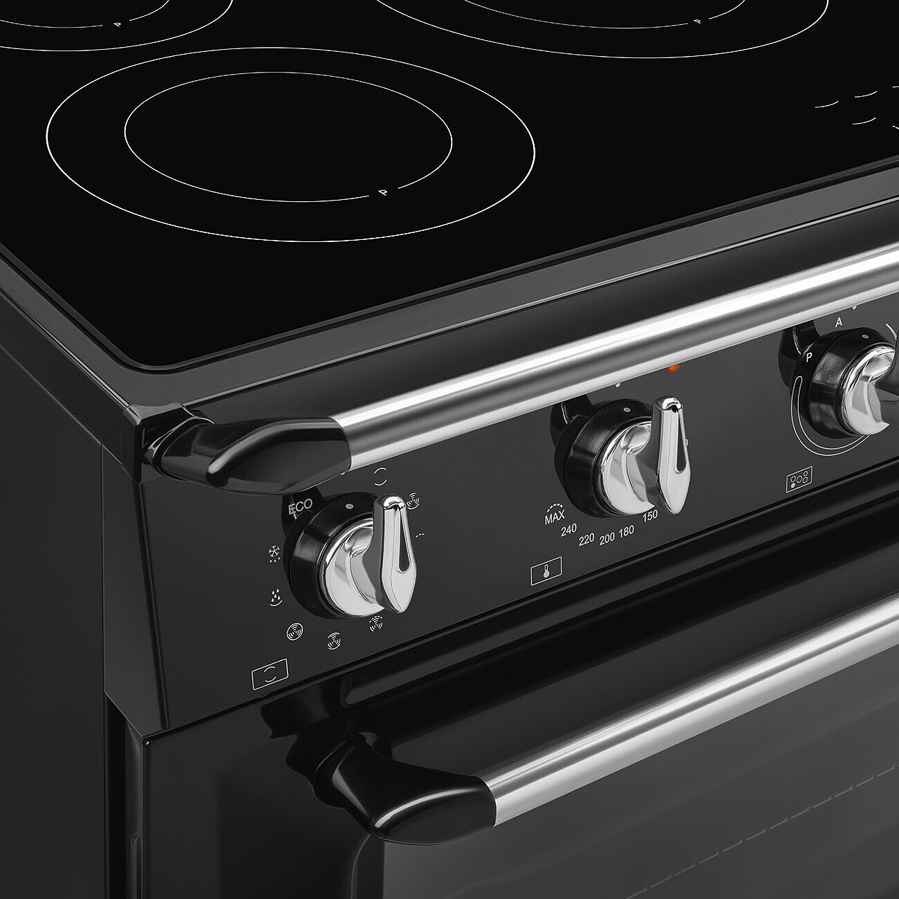 SMEG TR90IMBL fornuis met inductie kookplaat - 90cm