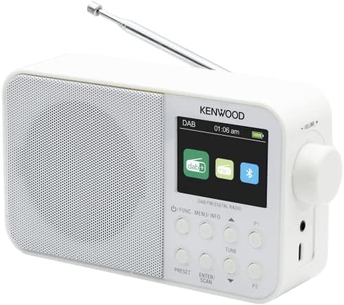KENWOOD CR-M30DAB-W DAB+ Radio - Interne accu - Wit  KENWOOD CR-M30DAB-W DAB+ Radio - Interne accu - Wit
