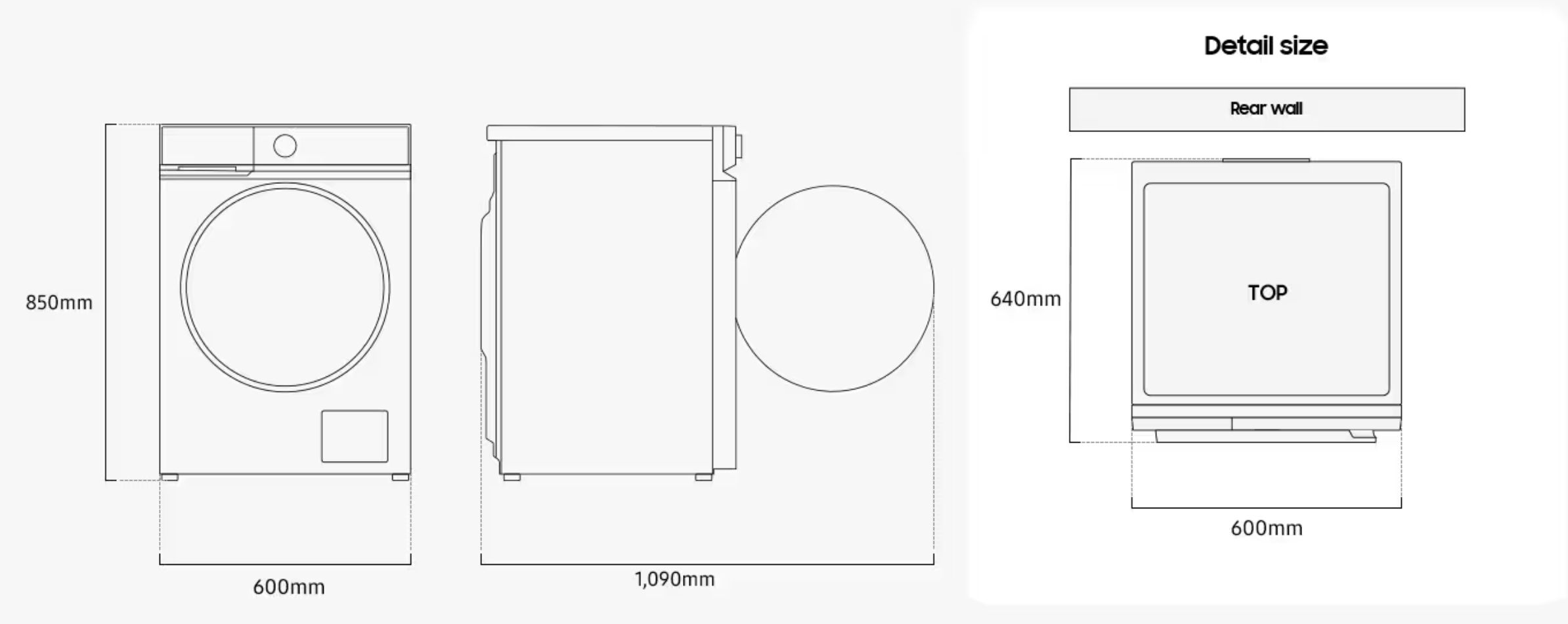 SAMSUNG WW11DB8B95GBU3 wasmachine