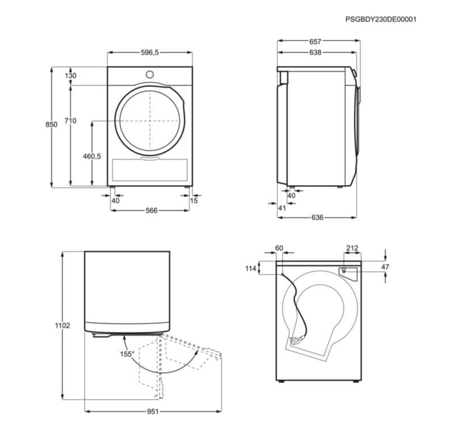 AEG TR99V78C 9000X droogkast