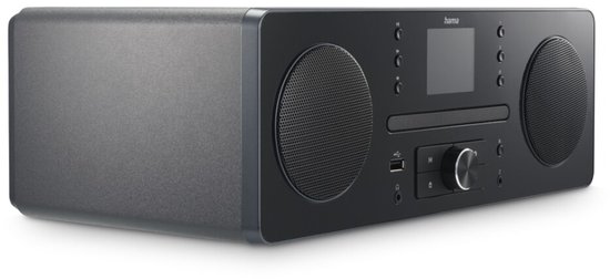 HAMA DR1560CBT Digitale radio "DR1560CBT", DAB+/FM/cd/Bluetooth® RX, zwart
