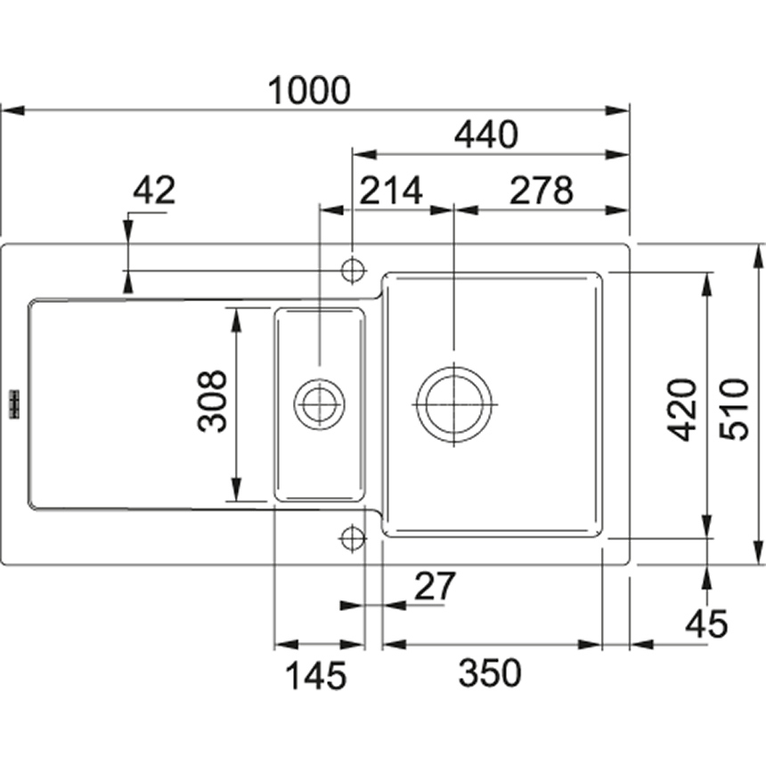 FRANKE MRK651ACM1 MARIS spoelbak FRANKE MRK651ACM1 MARIS spoelbak