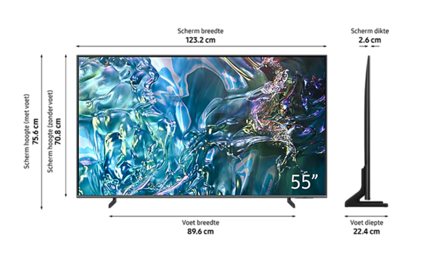 SAMSUNG QE55Q67DAUXXN televisie 4K UHD - 55"