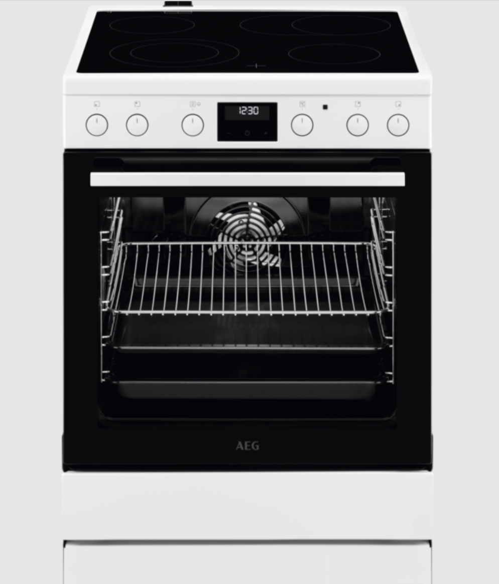 AEG CCB644TBBW fornuis met keramische kookplaat - 60cm AEG CCB644TBBW fornuis met keramische kookplaat - 60cm