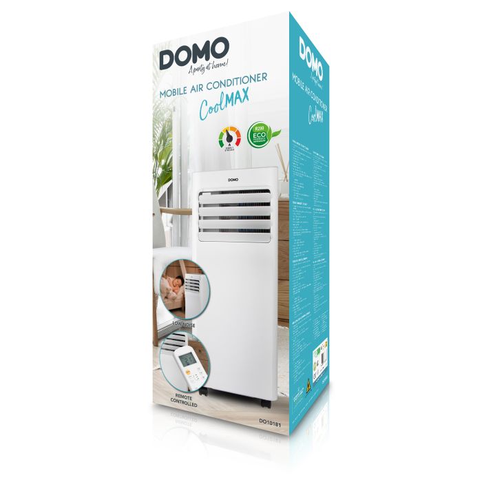 DOMO  DO10181 Mobiele airco ‘CoolMax’ voor ruimtes tot 30m² - 9.000 BTU
