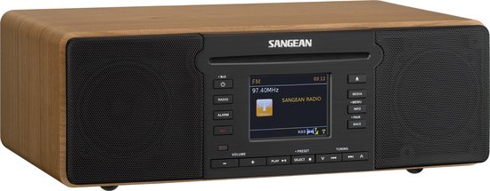 SANGEAN DDR66BTWALNUT DDR-66BT (REVERY R6), internet radio, Spotify, DAB+, BT, walnoot