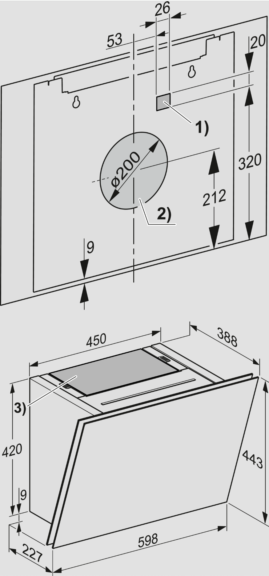 MIELE DAH2660OBSW headfree dampkap - 90cm MIELE DAH2660OBSW headfree dampkap - 90cm
