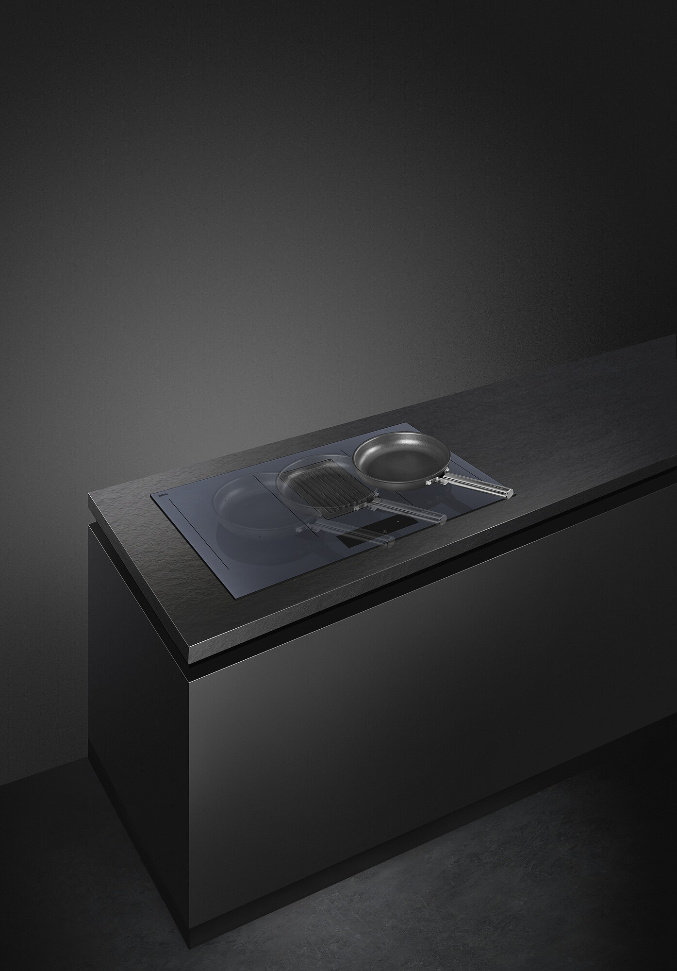 SMEG HOBD182DG kookplaat met afzuiging - 80cm