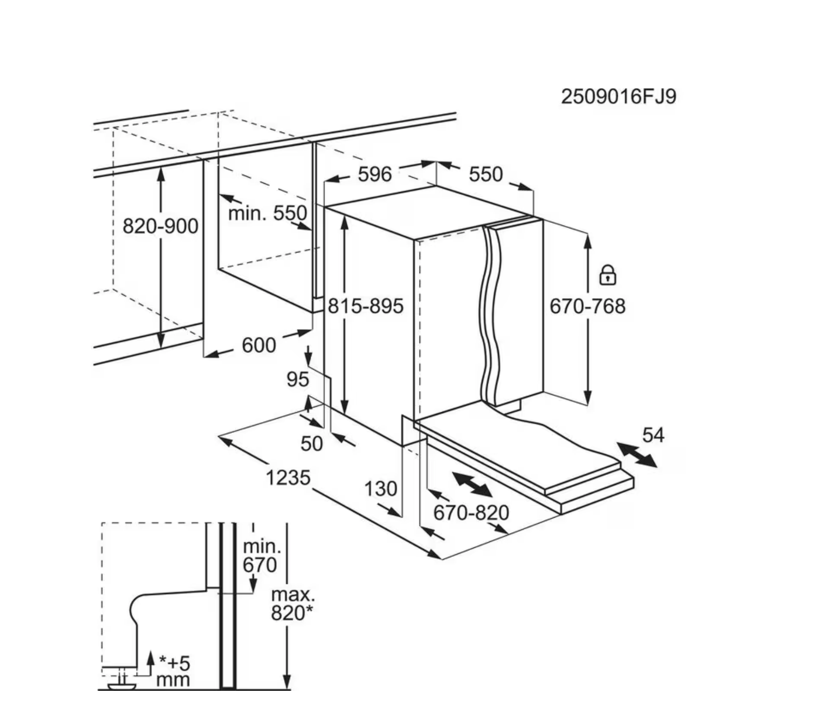 AEG GI8212C2SN 8000 vaatwasser volledig integreerbaar