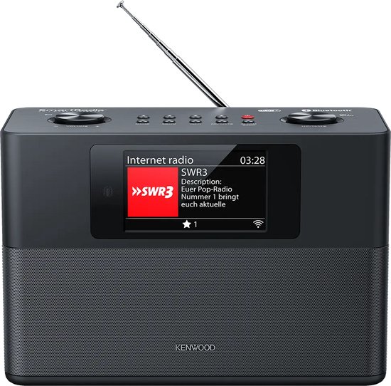 KENWOOD CR-ST200S-B Smart Internet Radio - DAB+ - FM radio - Internetradio - Werkt op: Adapter/ lichtnet - Bluetooth