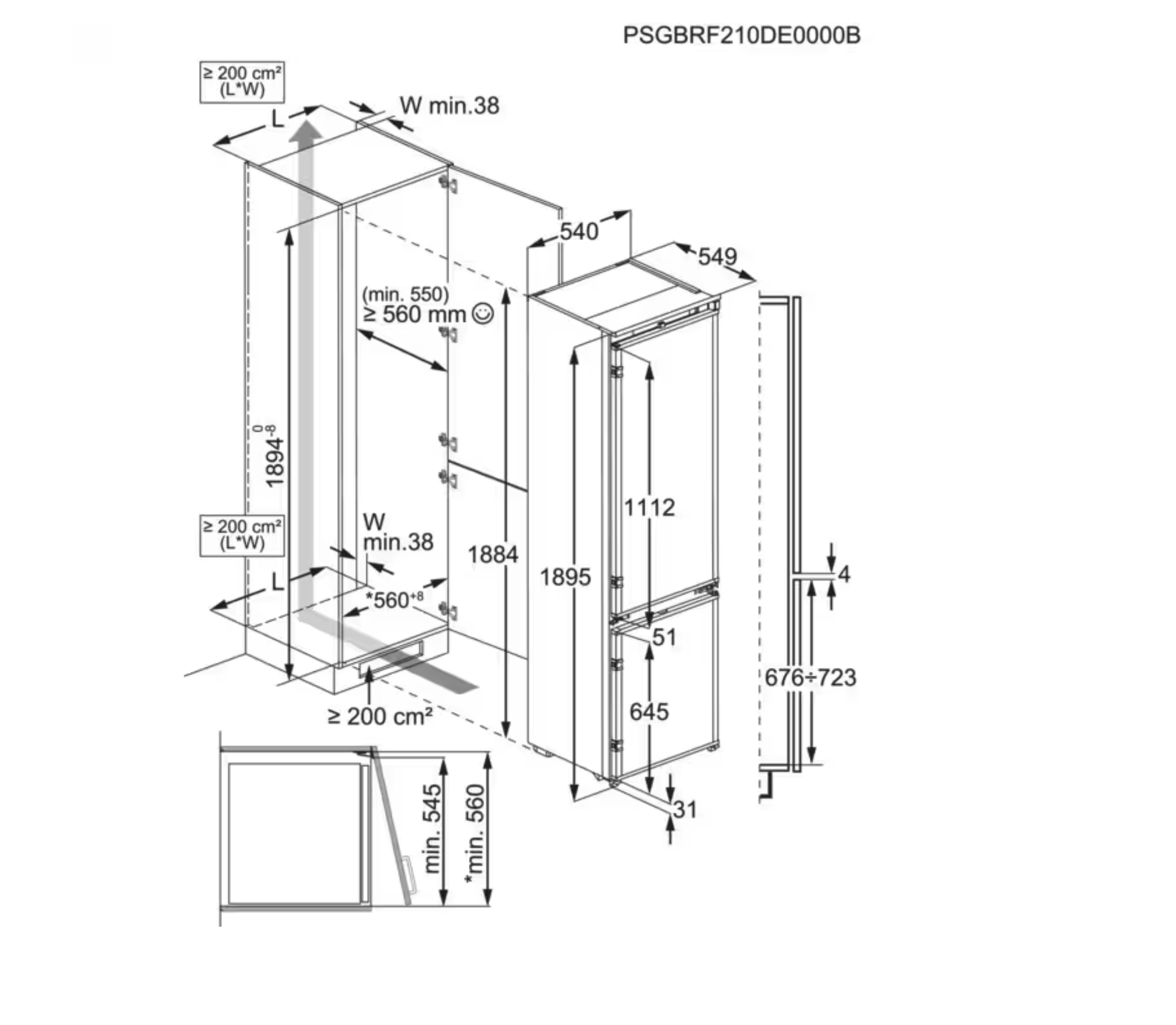 AEG NSC8M191DS 8000 koel-/vriescombinatie - 190cm AEG NSC8M191DS 8000 koel-/vriescombinatie - 190cm