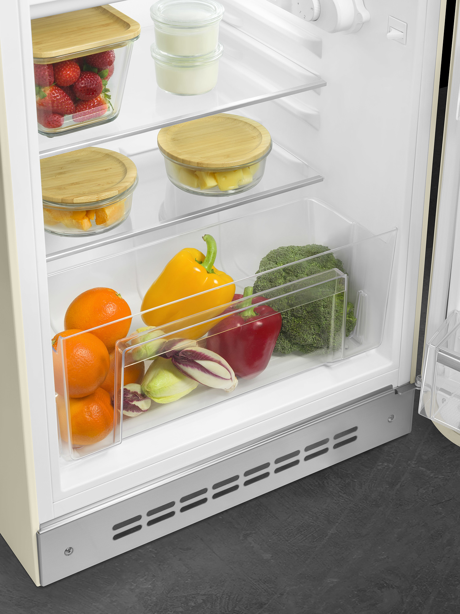 SMEG FAB10RCR5 vrijstaande koelkast met vriesvak - 97cm