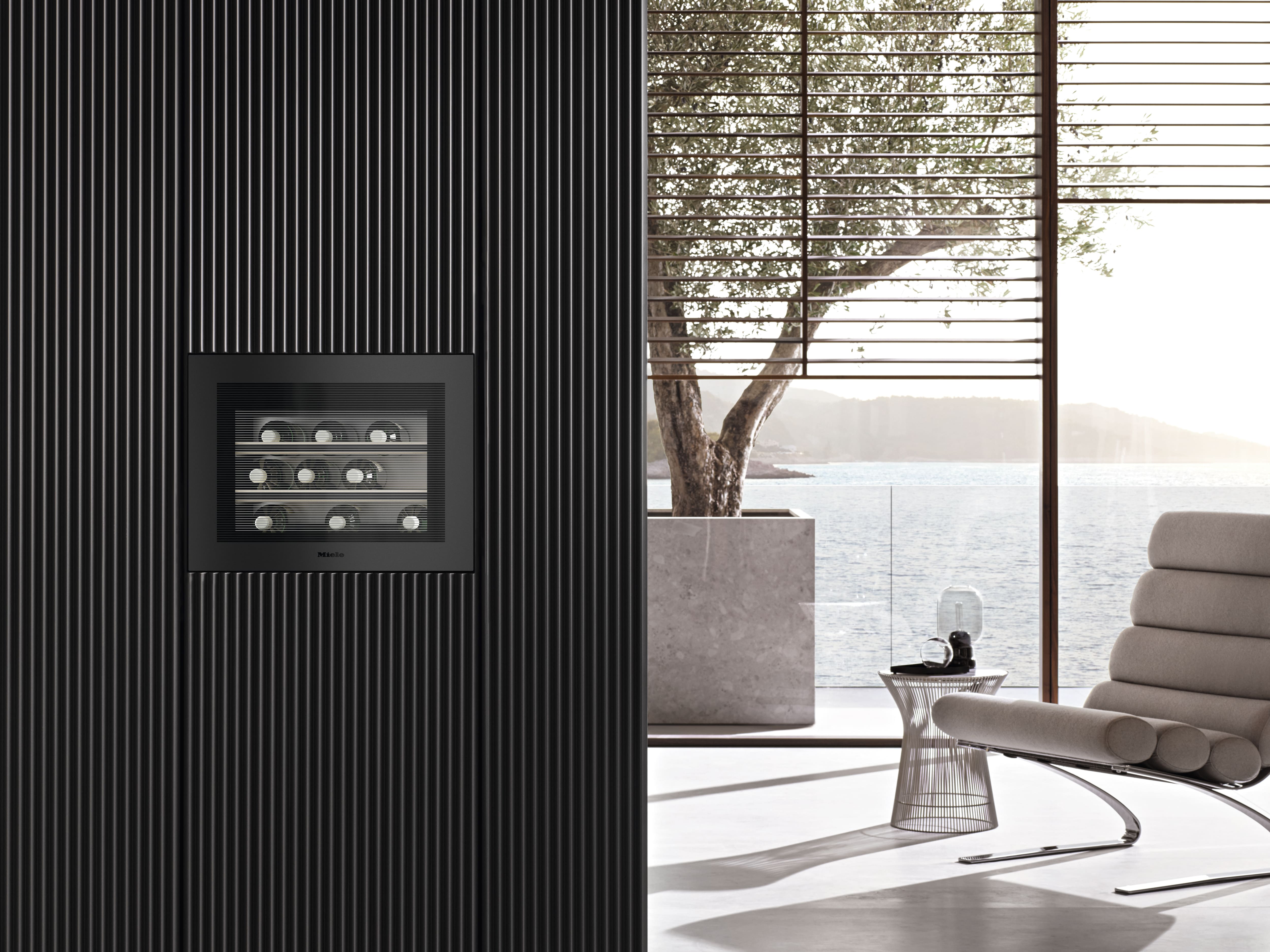MIELE KWT7112IG125GALAEDITIONOBSIDIENBLACKMATT Pureline integreerbare wijnklimaatkast