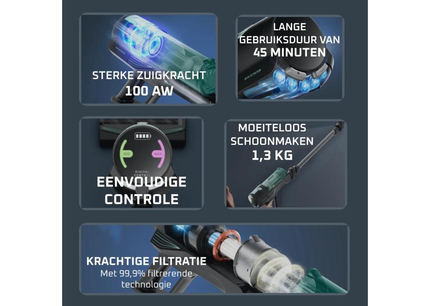 ROWENTA RH1832E0 Steelstofzuiger X-Force 8.80