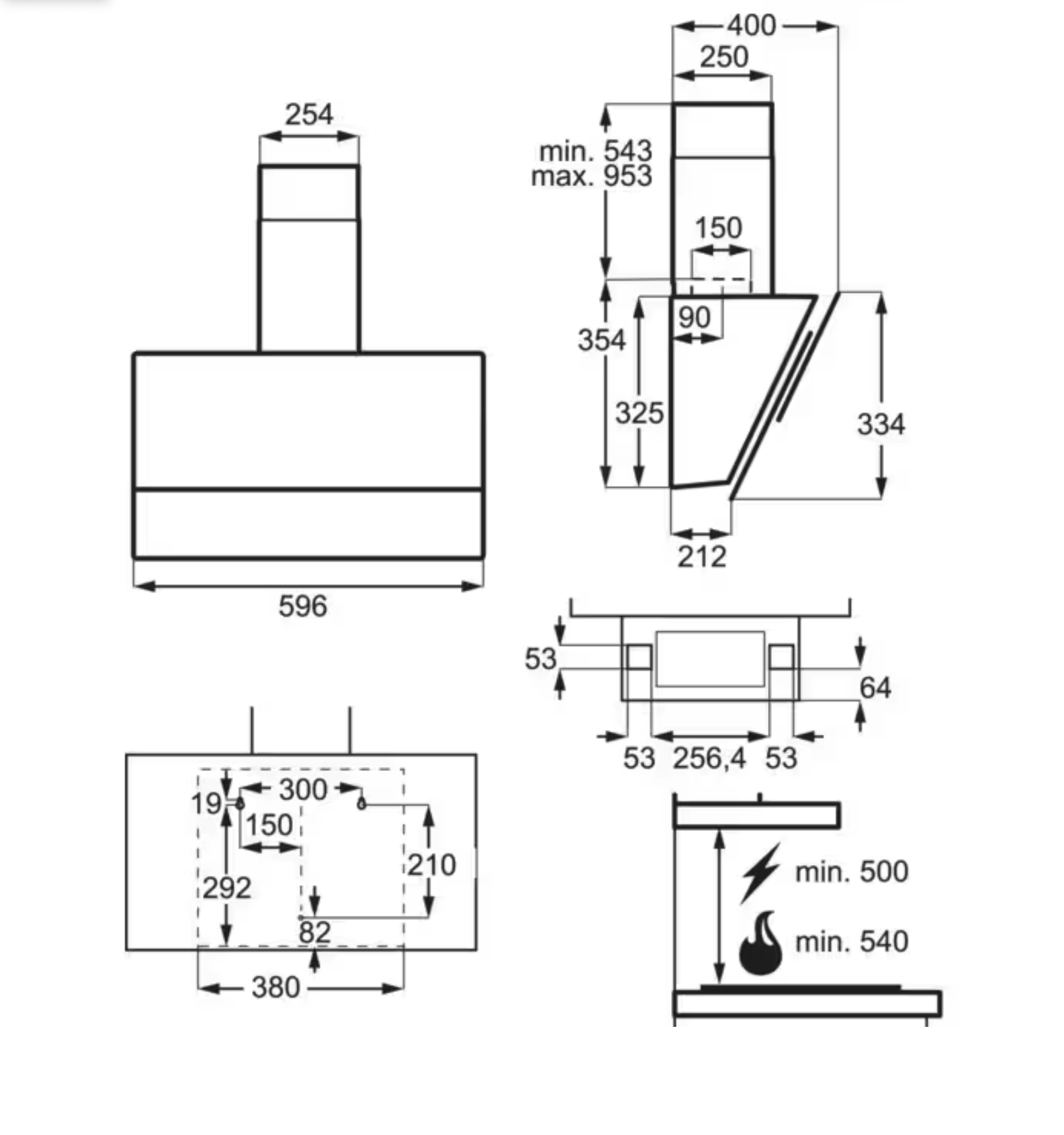 ELECTROLUX LFV626K 700 headfree dampkap - 60cm ELECTROLUX LFV626K 700 headfree dampkap - 60cm