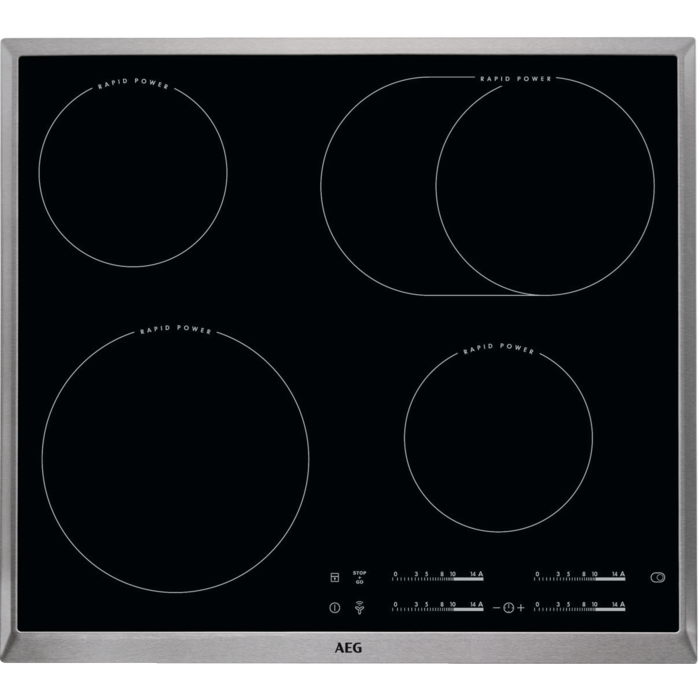 AEG HK654850XB vitrokeramische kookplaat - 60cm AEG HK654850XB vitrokeramische kookplaat - 60cm