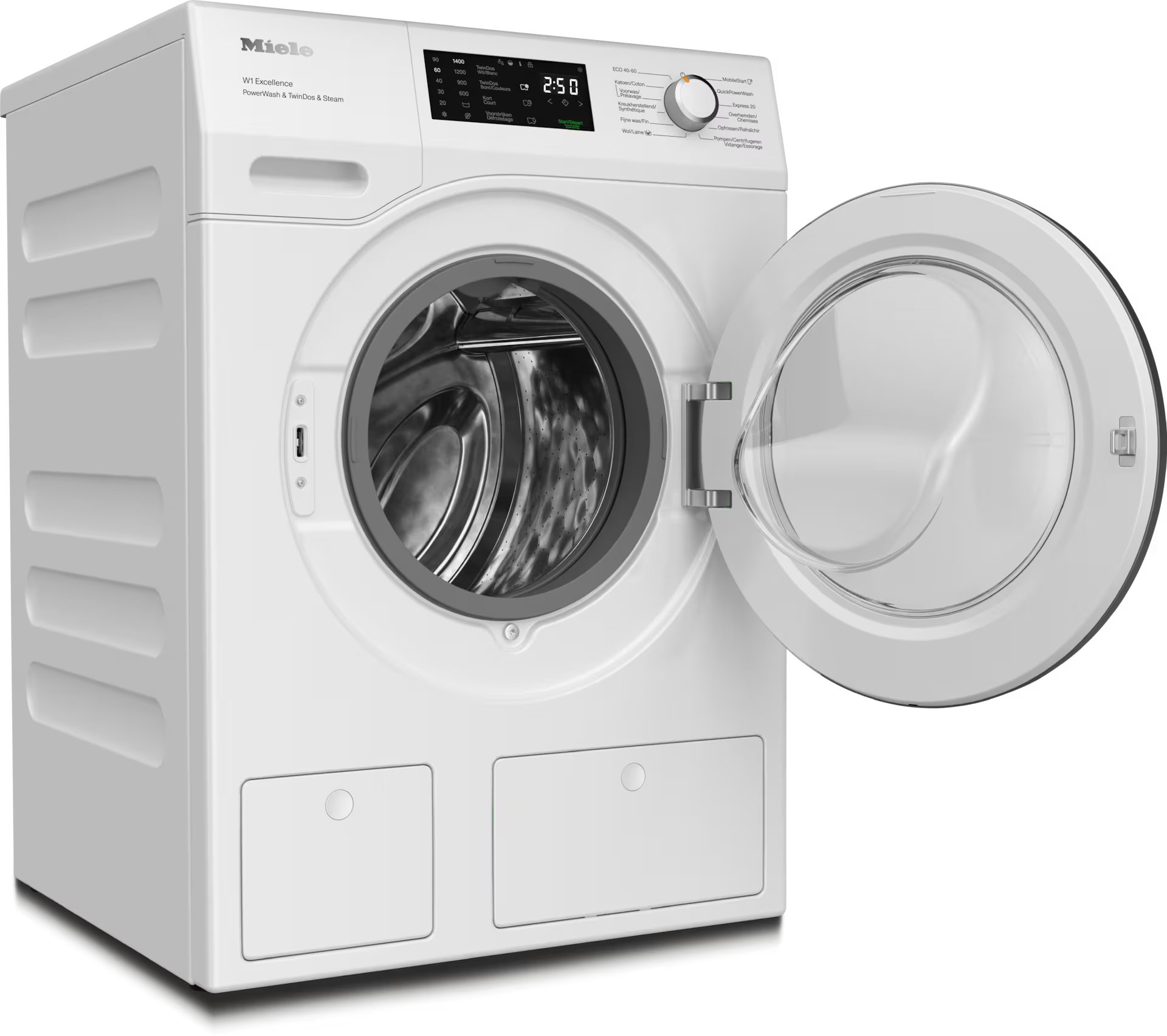 MIELE WEG895WPS CHROME EDITION wasmachine MIELE WEG895WPS CHROME EDITION wasmachine