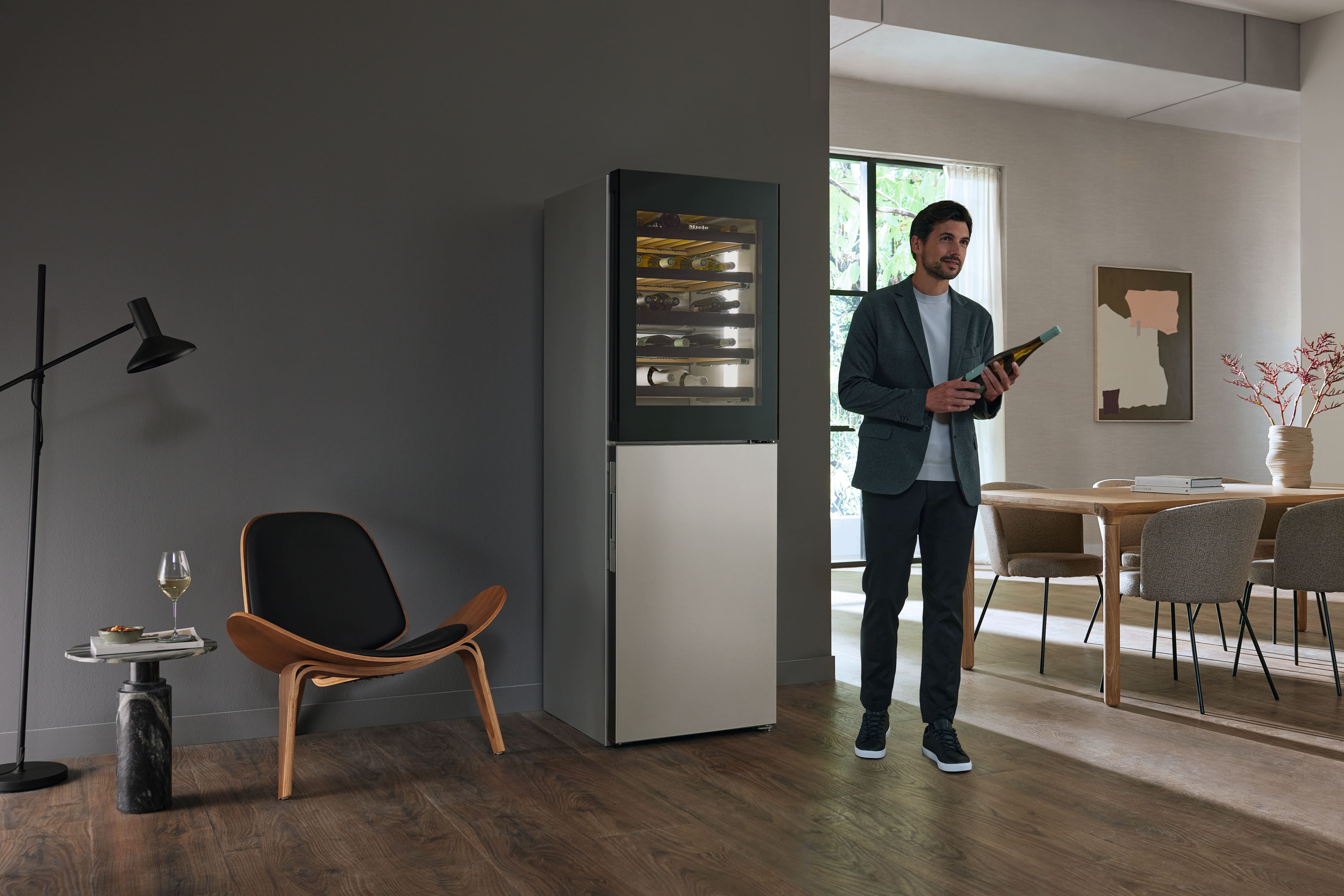 MIELE KWNS4784DEEDT/CS vrijstaande wijnklimaatkast